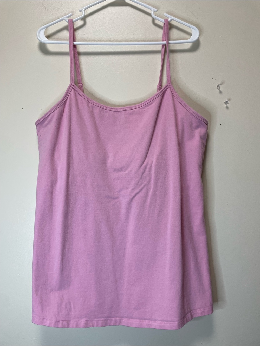 Torrid Pink Cotton Blend Adjustable Strap Shelf Bra Camisole Size 2@